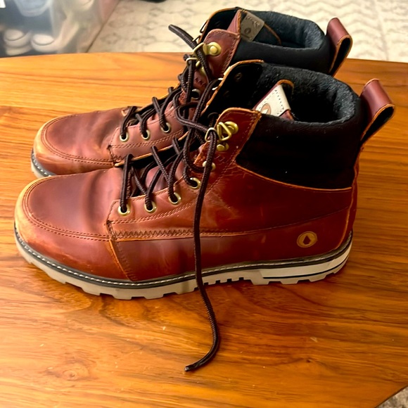Volcom Men’s Boots Brown Leather Size 9.5 - Picture 1 of 3